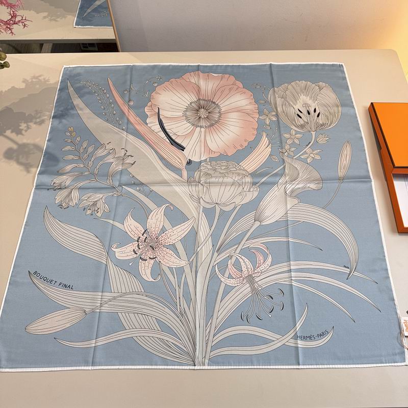Hermes silk scarf hm (314)