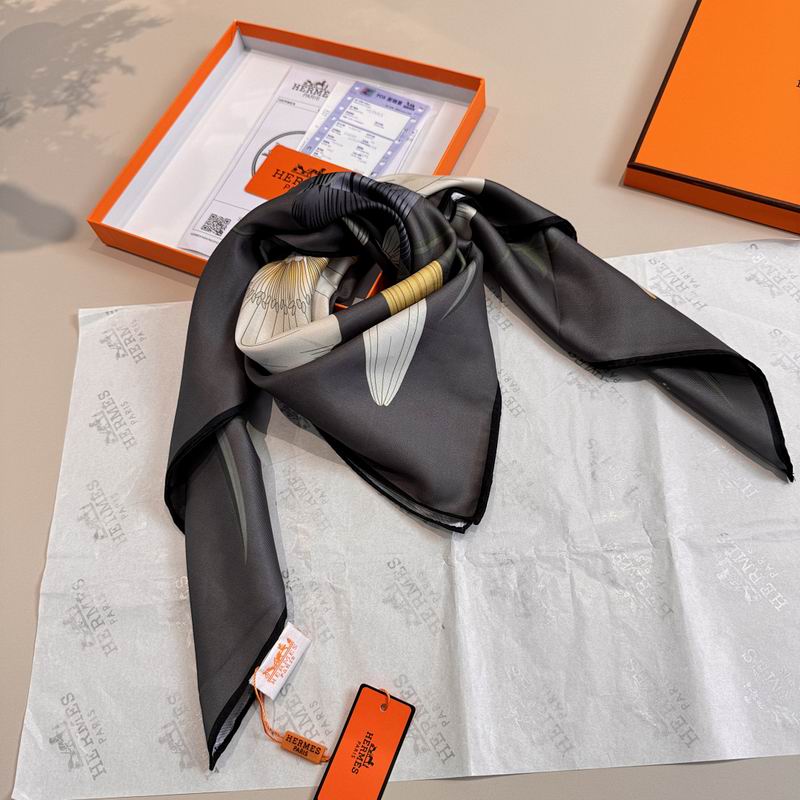 Hermes silk scarf hm (316)
