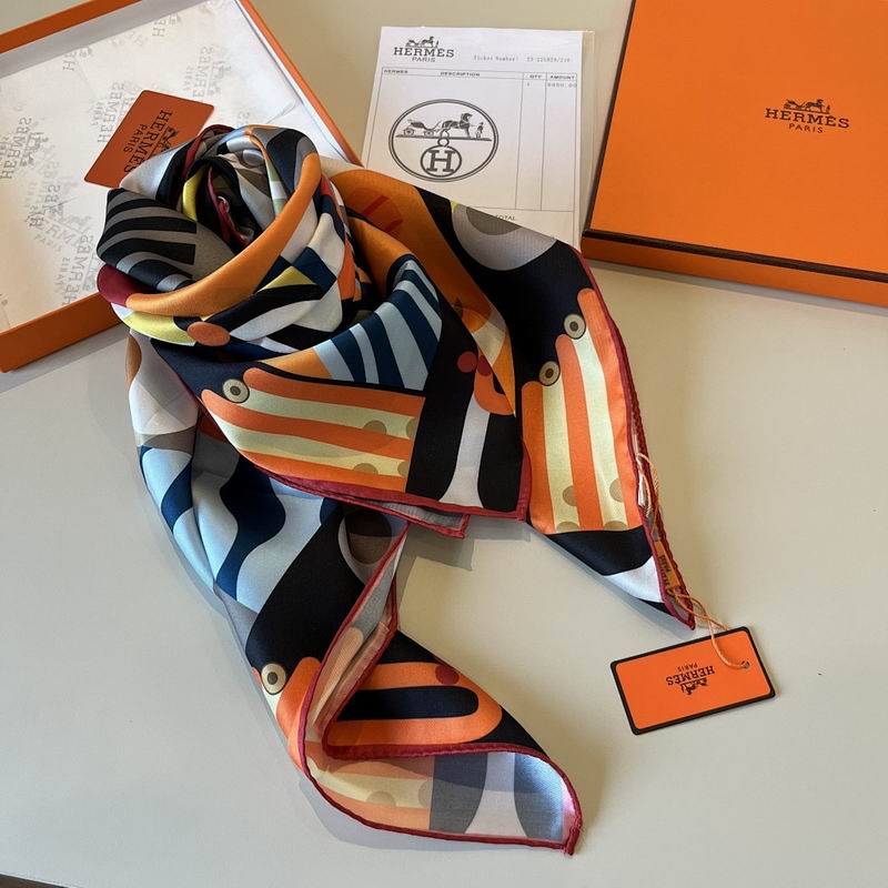 Hermes silk scarf hm (32)