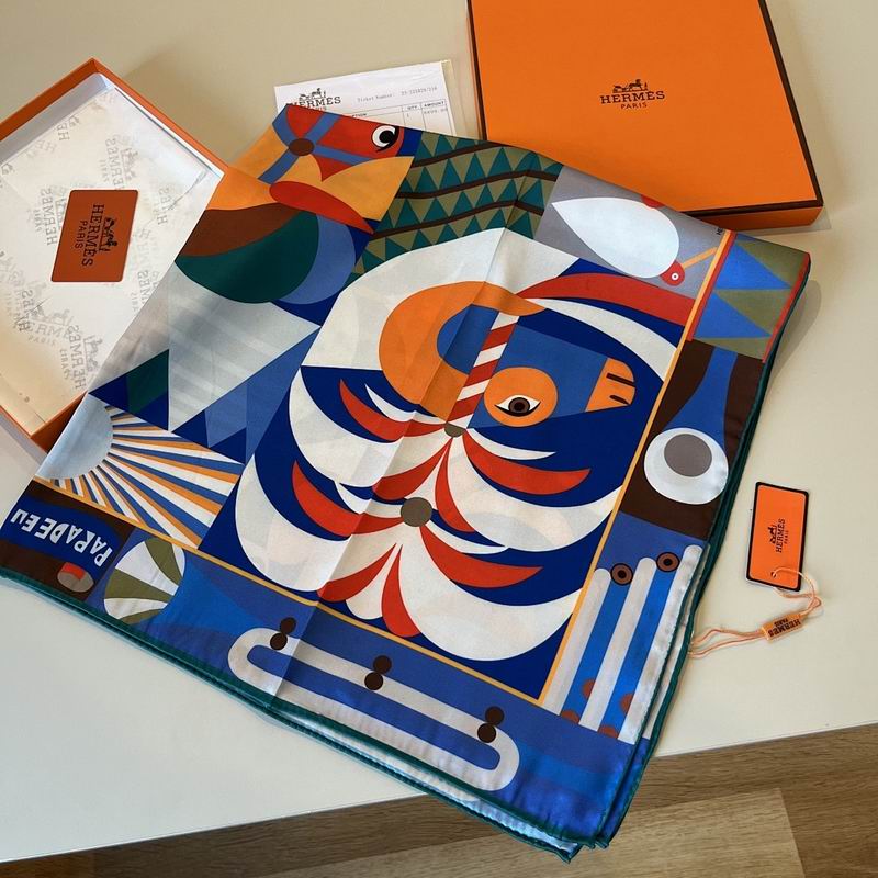 Hermes silk scarf hm (34)