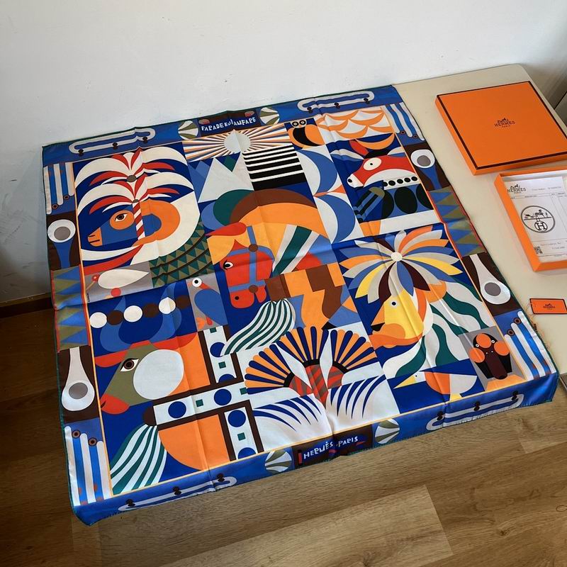 Hermes silk scarf hm (36)