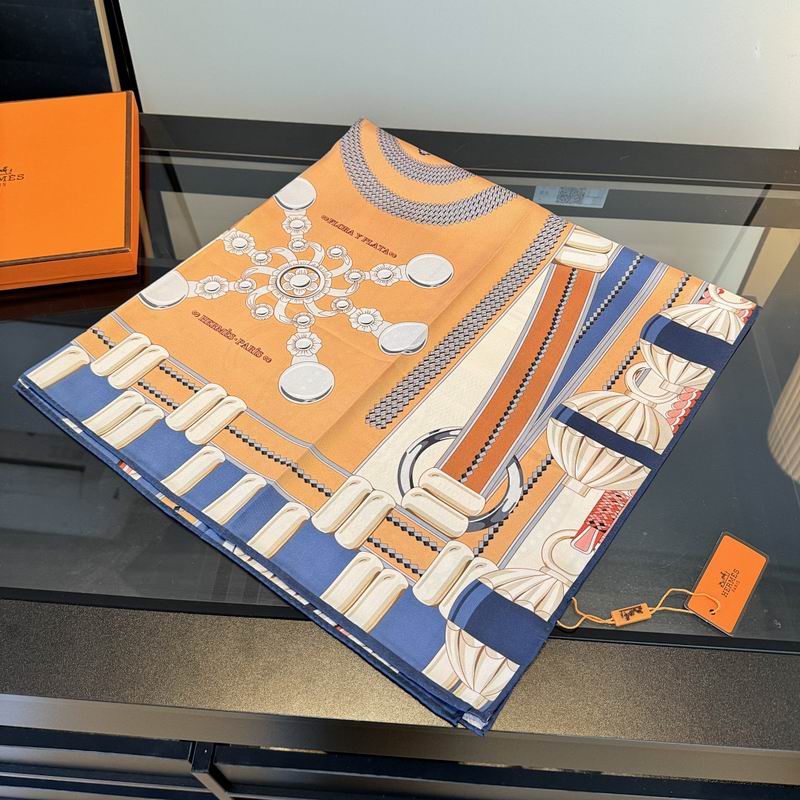Hermes silk scarf hm (386)