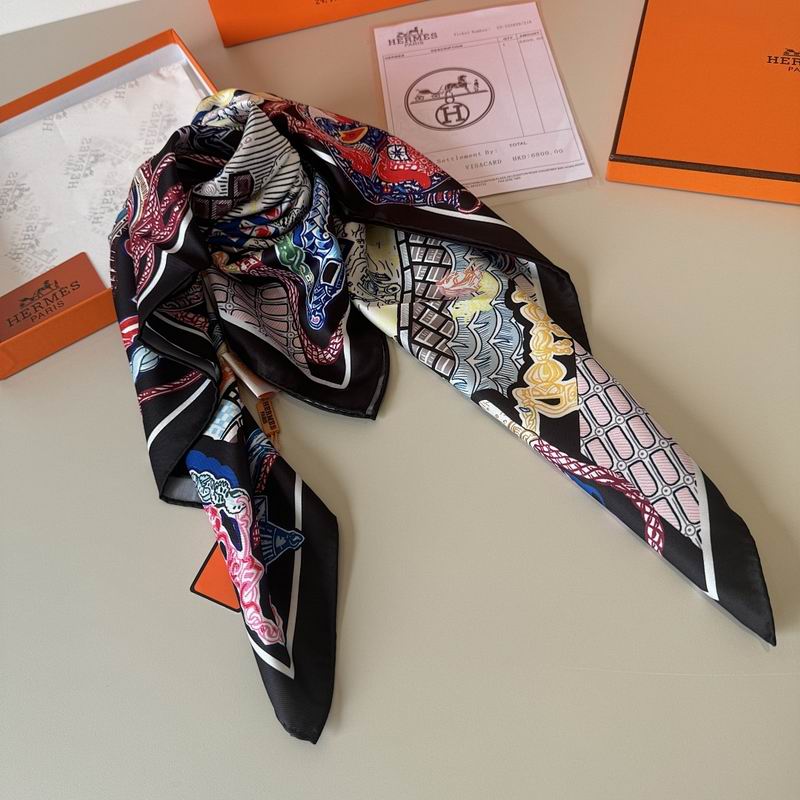 Hermes silk scarf hm (39)