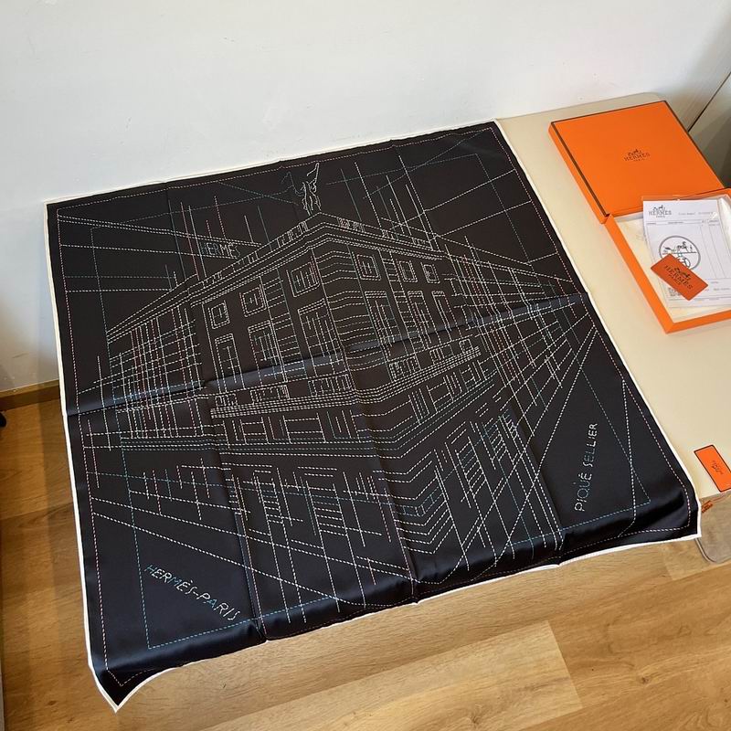 Hermes silk scarf hm (4)
