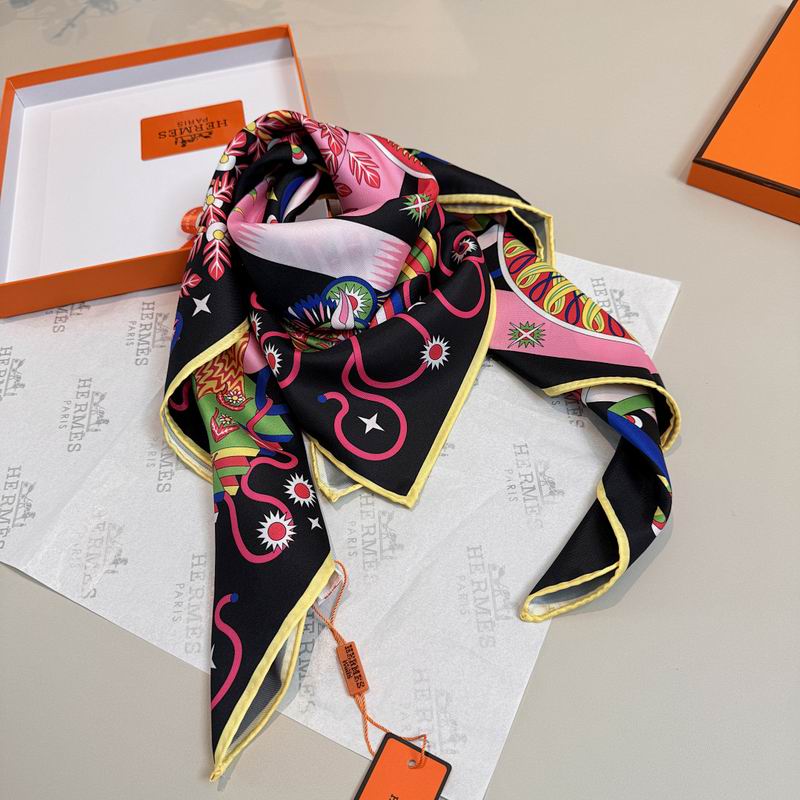 Hermes silk scarf hm (429)