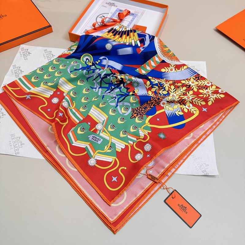 Hermes silk scarf hm (431)