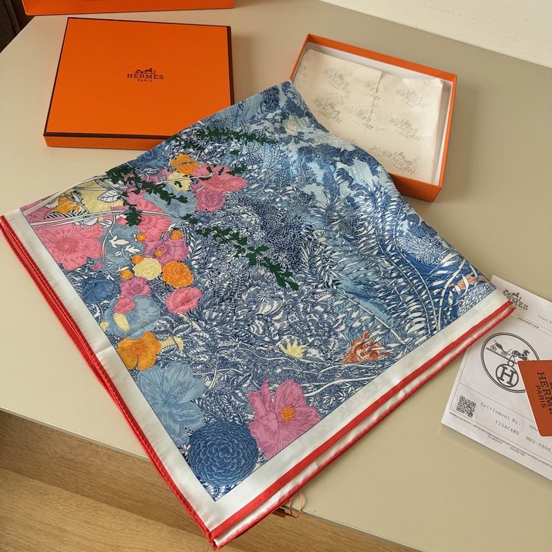 Hermes silk scarf hm (48)