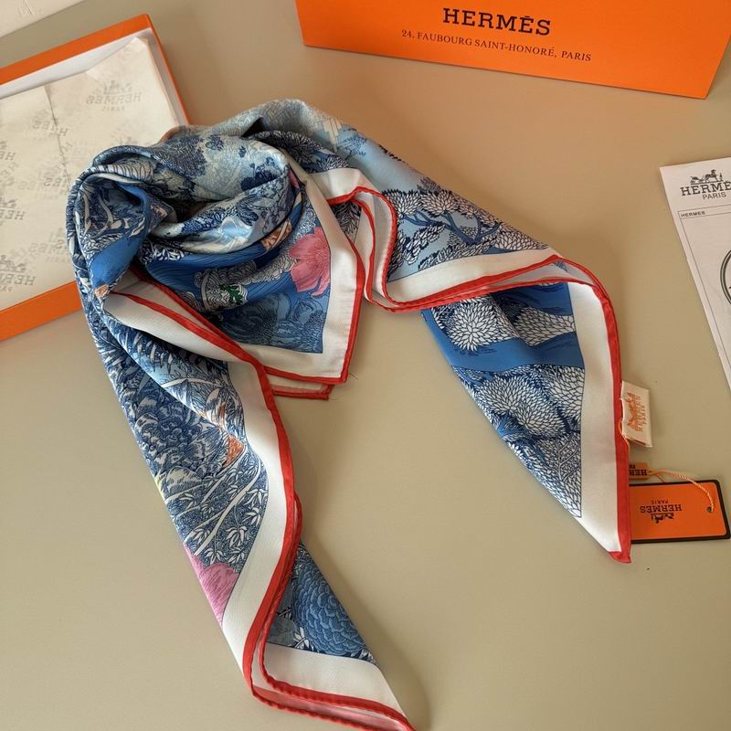 Hermes silk scarf hm (49)