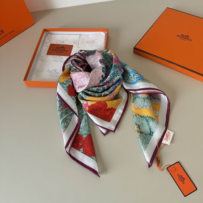 Hermes silk scarf hm (52)