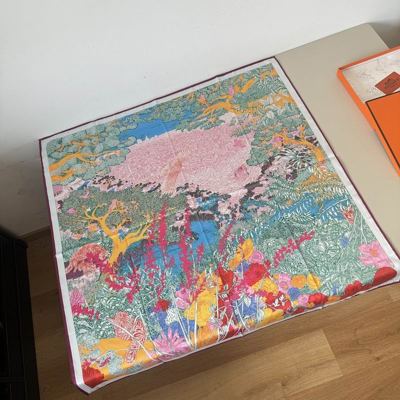 Hermes silk scarf hm (53)