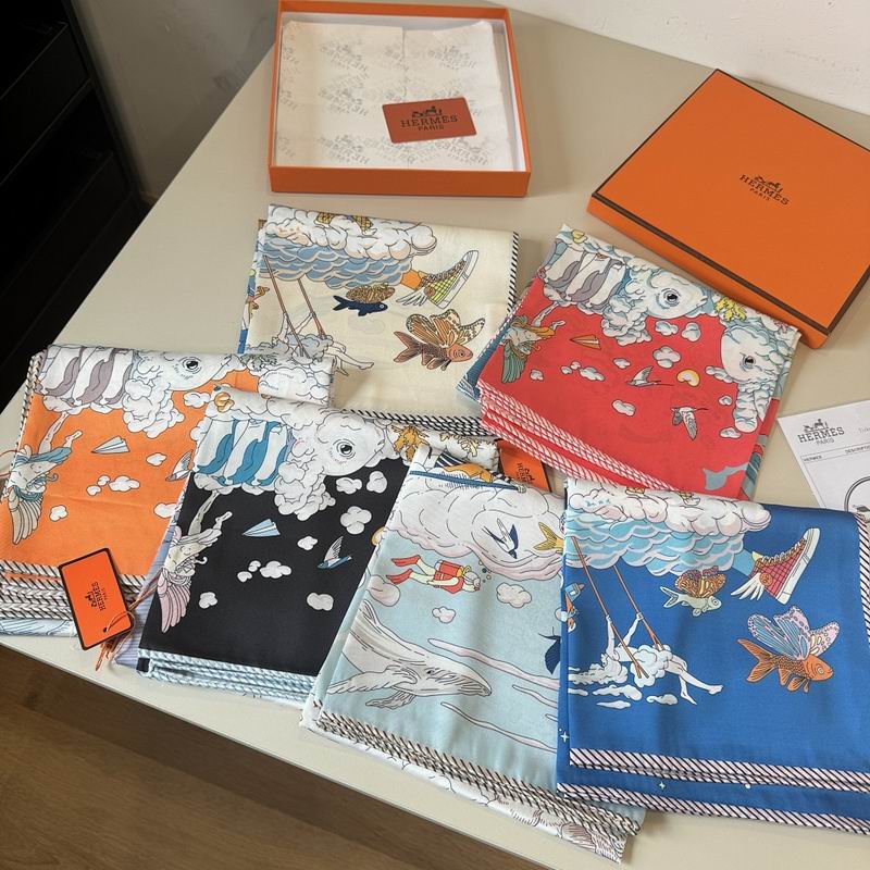 Hermes silk scarf hm (60)