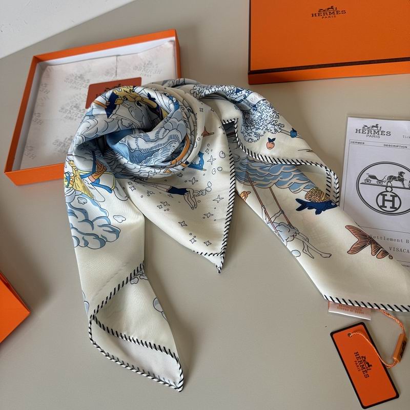 Hermes silk scarf hm (62)