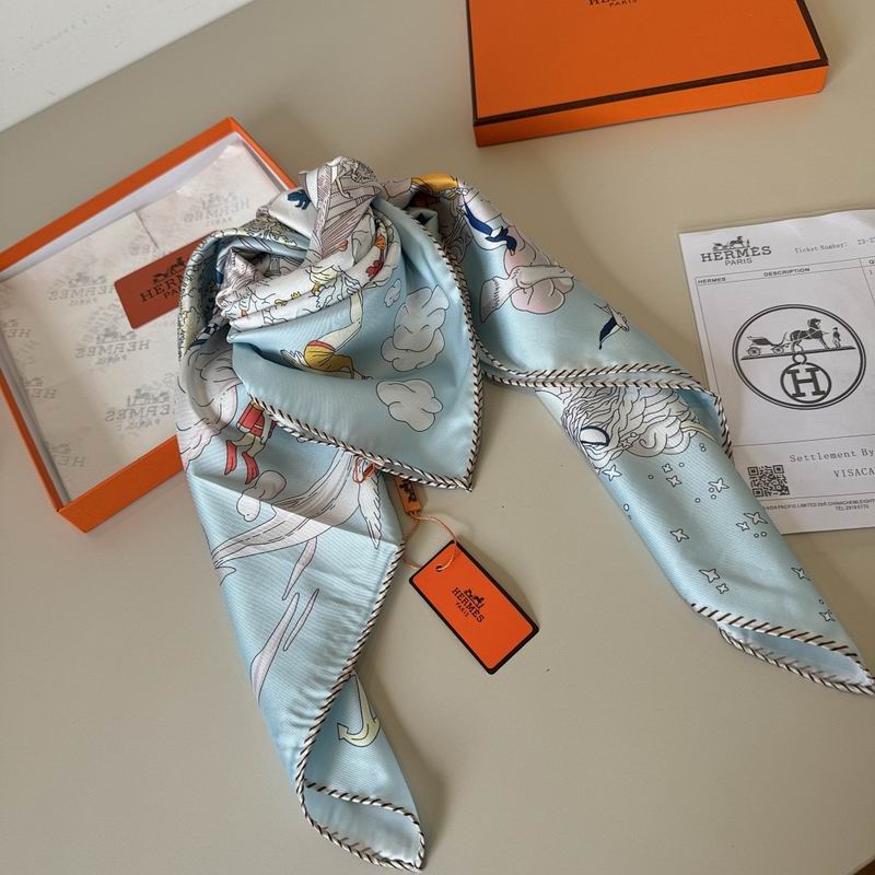 Hermes silk scarf hm (68)