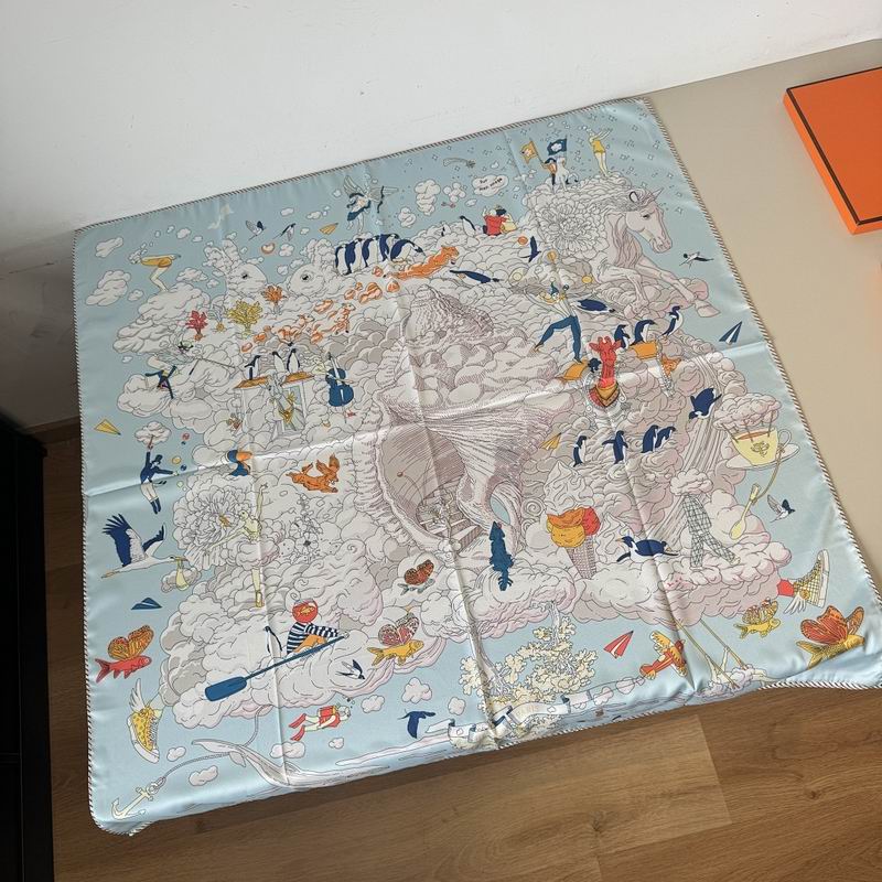 Hermes silk scarf hm (69)