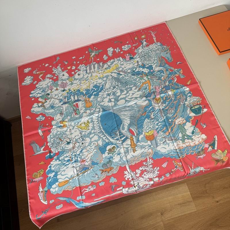 Hermes silk scarf hm (75)