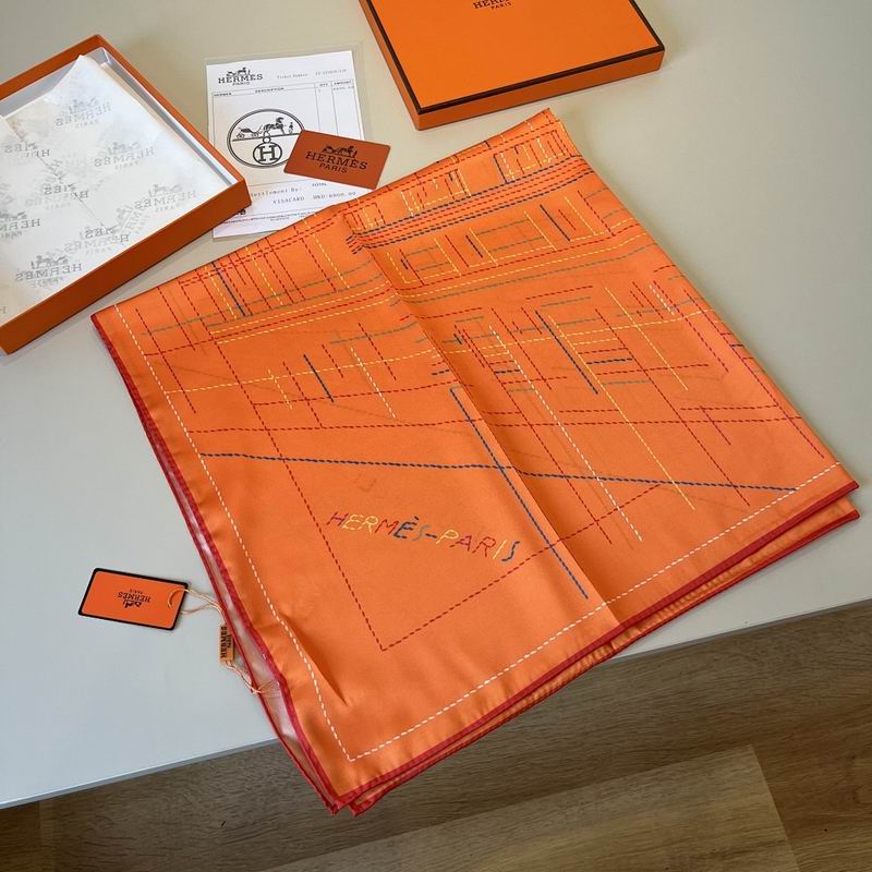 Hermes silk scarf hm (8)