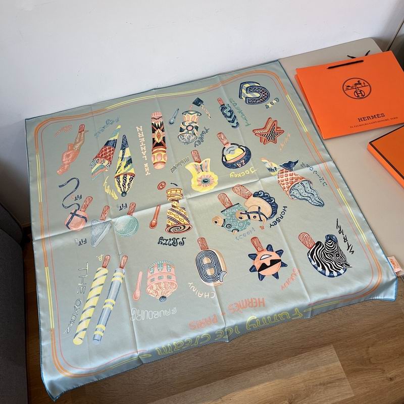 Hermes silk scarf hm (82)