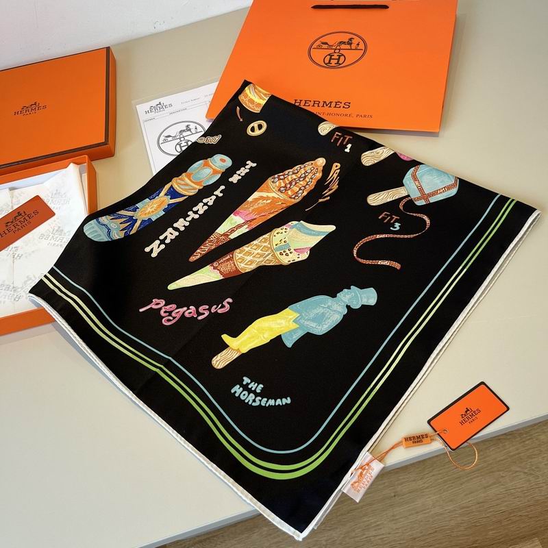 Hermes silk scarf hm (83)