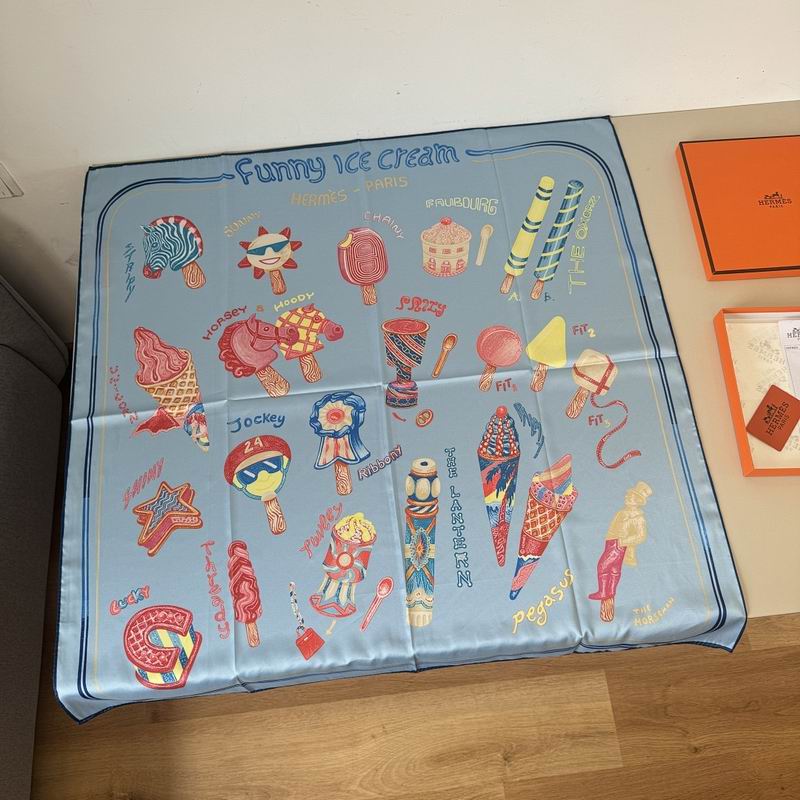 Hermes silk scarf hm (88)
