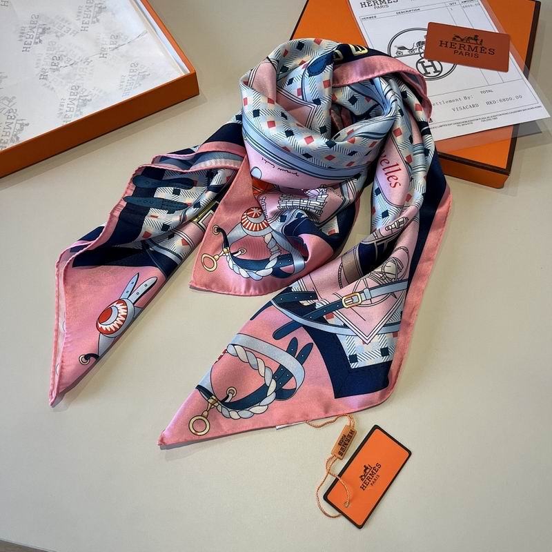 Hermes silk scarf hm (91)