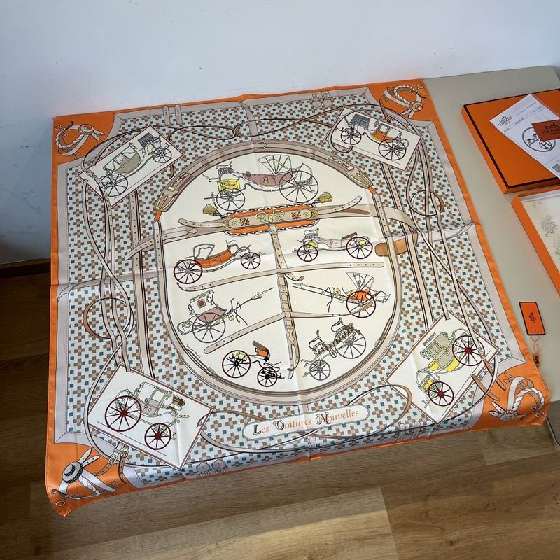 Hermes silk scarf hm (98)