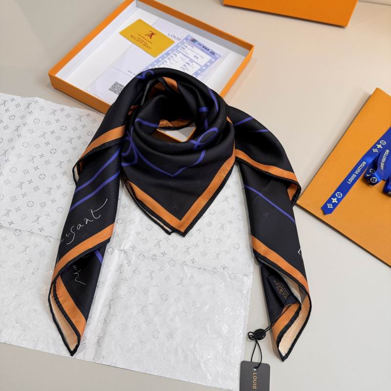 LV Silk Scarf 90X90cm E05 (4)