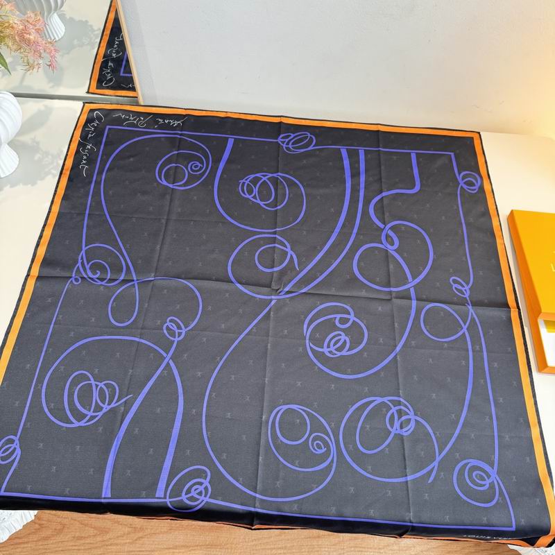 LV Silk Scarf 90X90cm E05 (8)