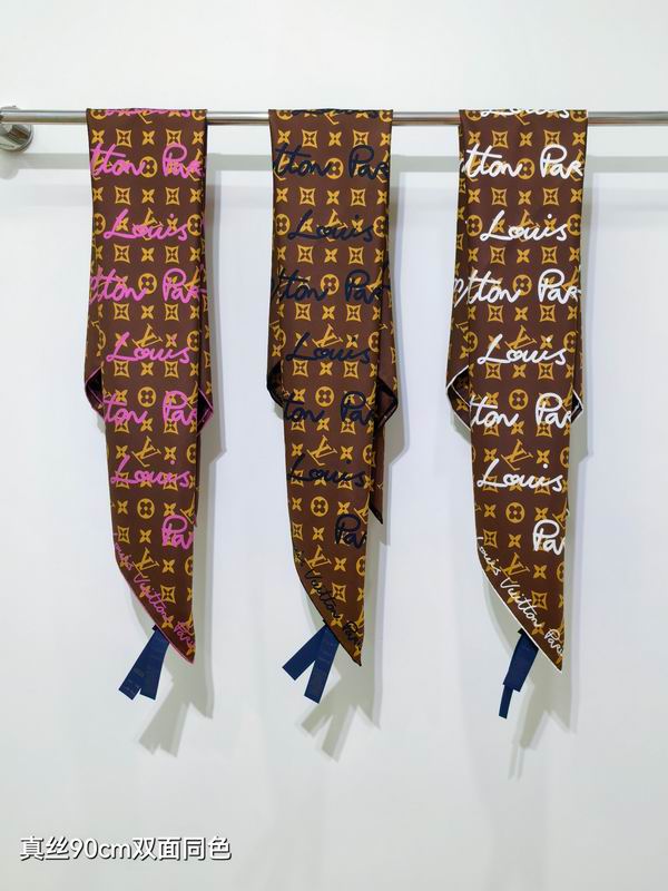 LV Silk Scarf 90X90cm E36 (1)