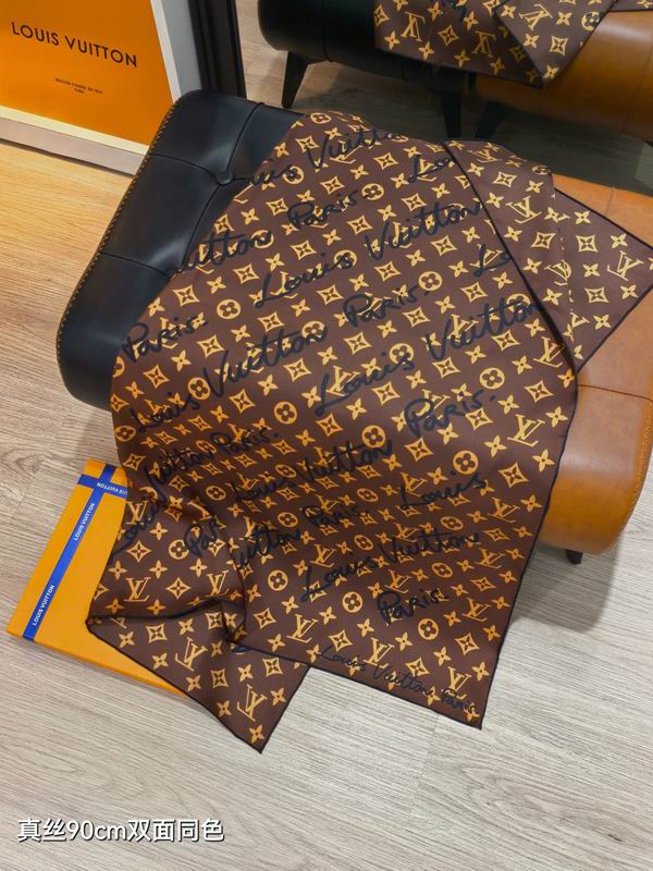LV Silk Scarf 90X90cm E36 (14)