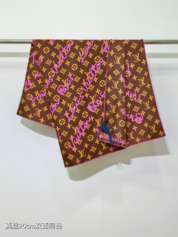 LV Silk Scarf 90X90cm E36 (2)