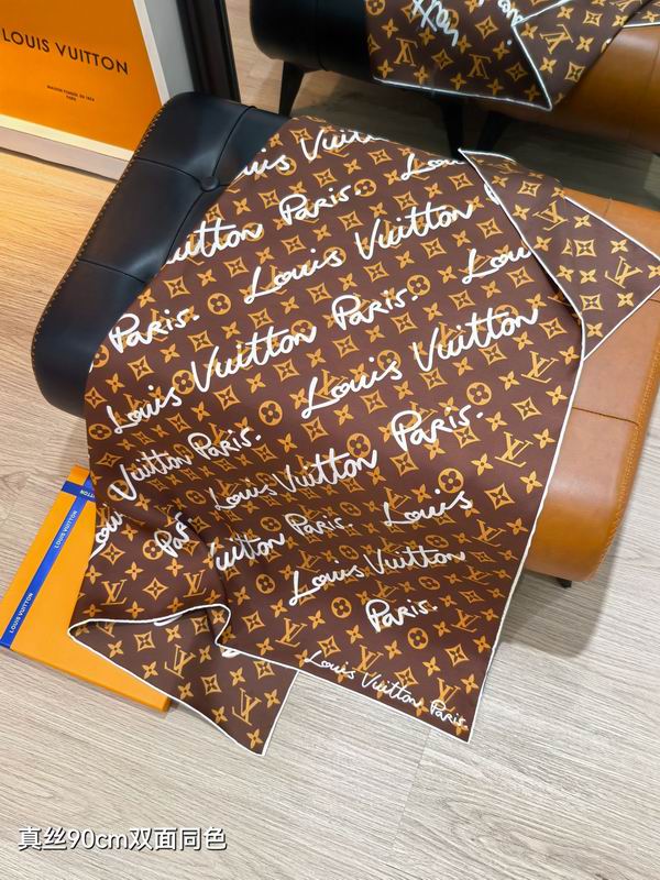 LV Silk Scarf 90X90cm E36 (23)