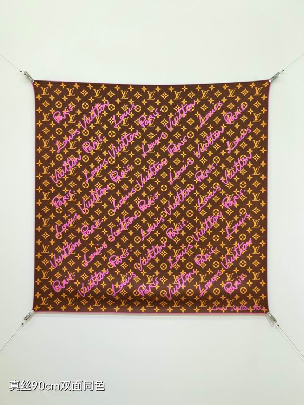LV Silk Scarf 90X90cm E36 (7)