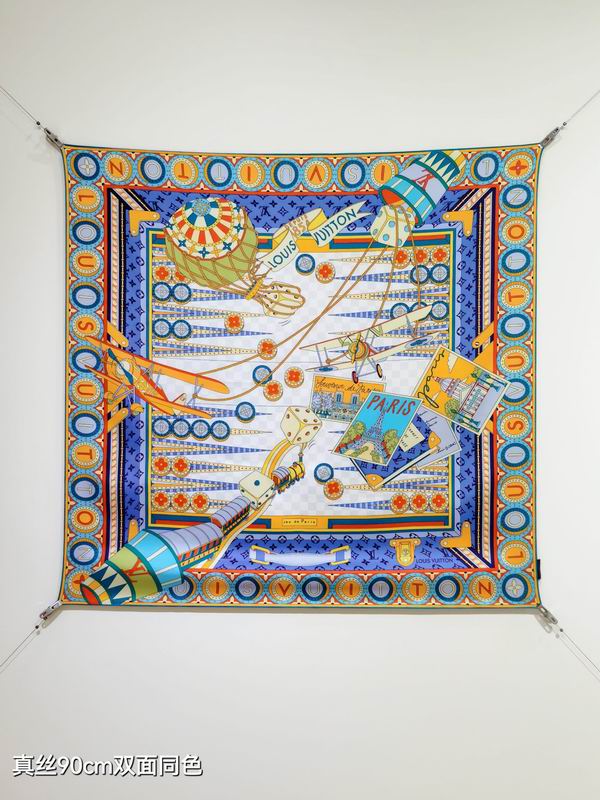 LV Silk Scarf 90X90cm E37 (20)