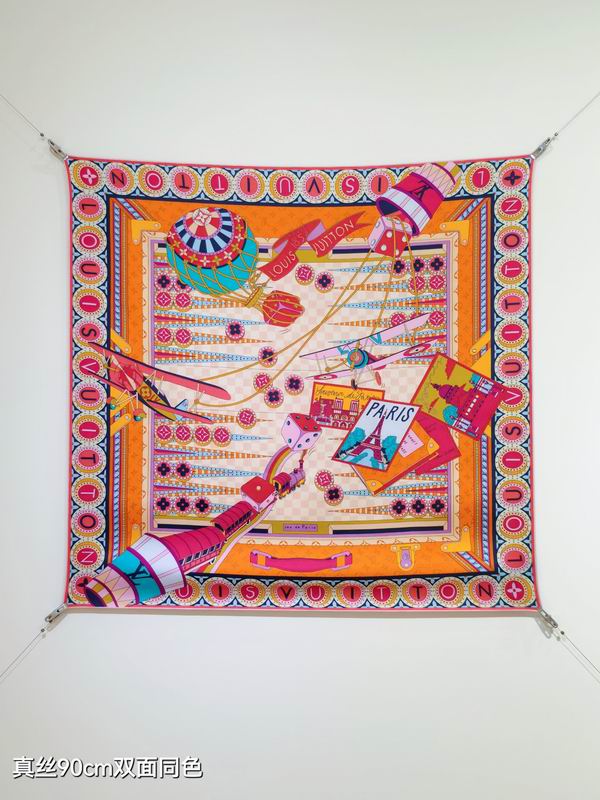 LV Silk Scarf 90X90cm E37 (9)