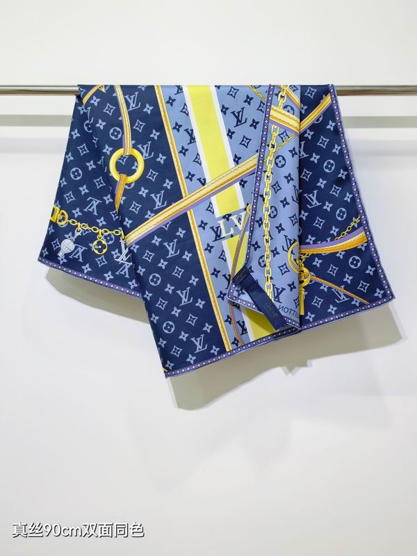 LV Silk Scarf 90X90cm E38 (11)