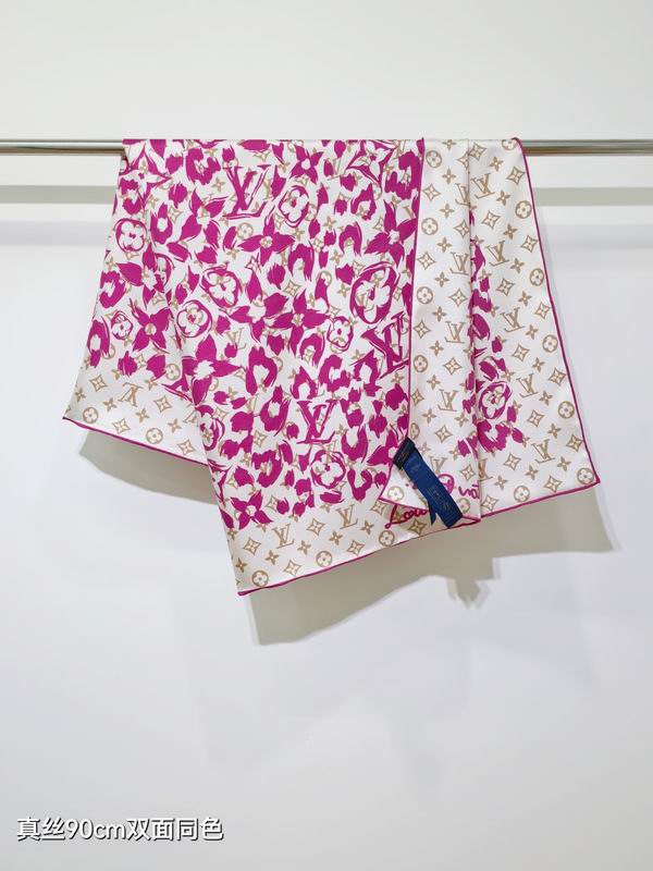 LV Silk Scarf 90X90cm E39 (22)