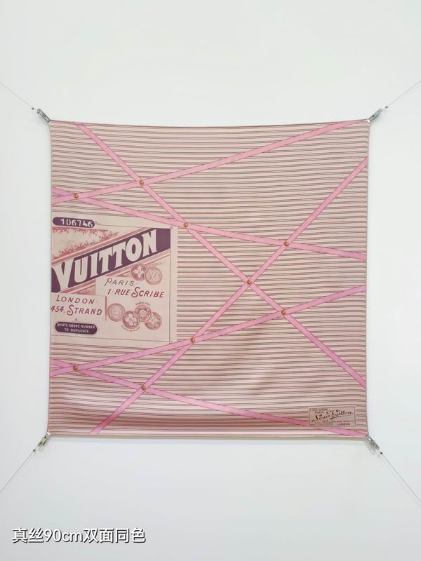LV Silk Scarf 90X90cm E41 (7)