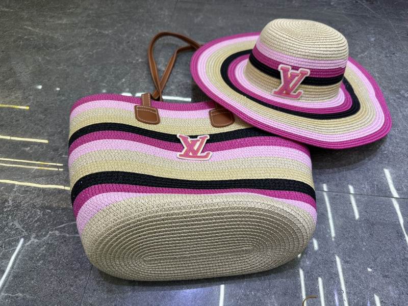 LV beach bag hat dx (52)