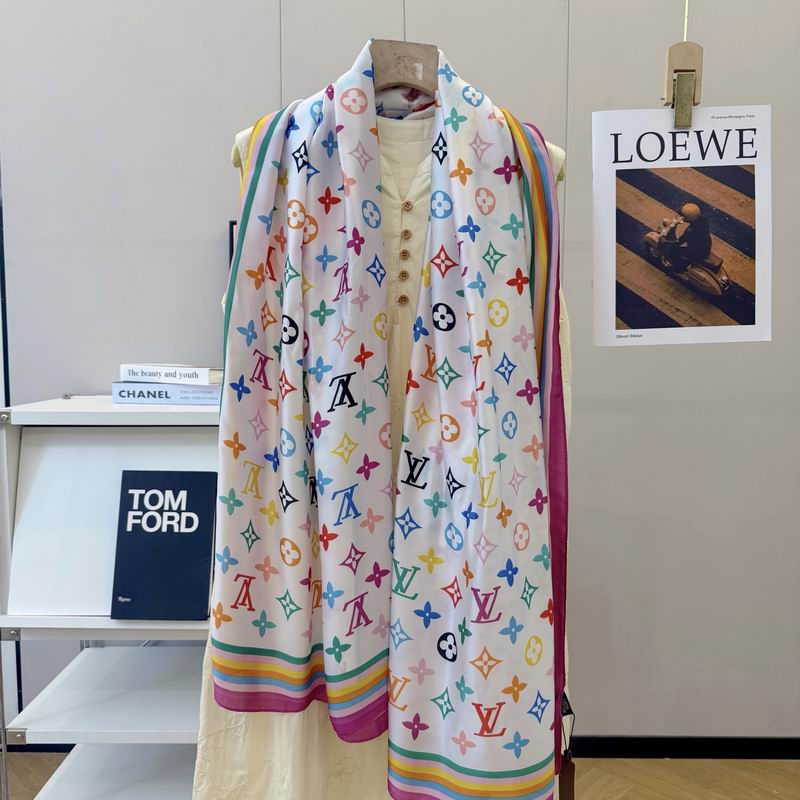 LV silk scarf 90-180cm E49 (3)