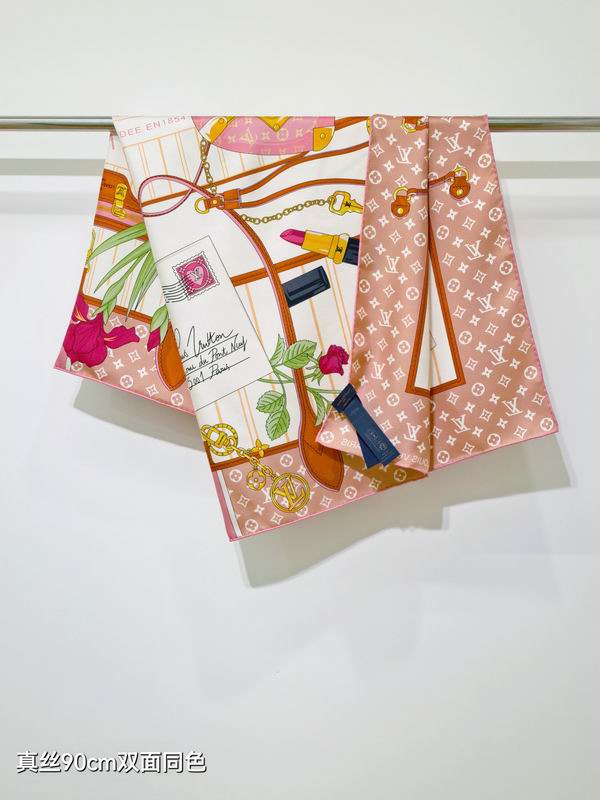 LV silk scarf 90X90cm E54 (2)