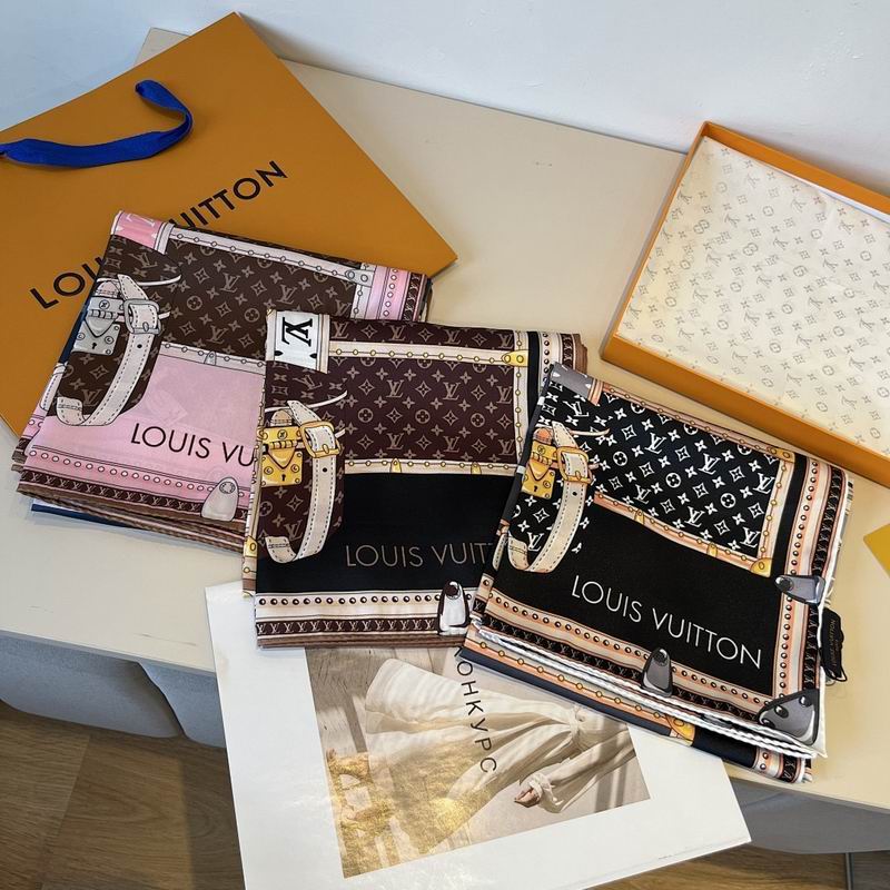 LV silk scarf hm (101)