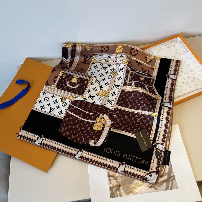 LV silk scarf hm (108)