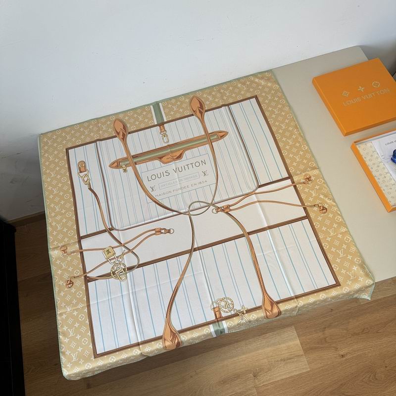LV silk scarf hm (120)
