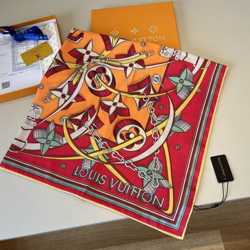 LV silk scarf hm (125)