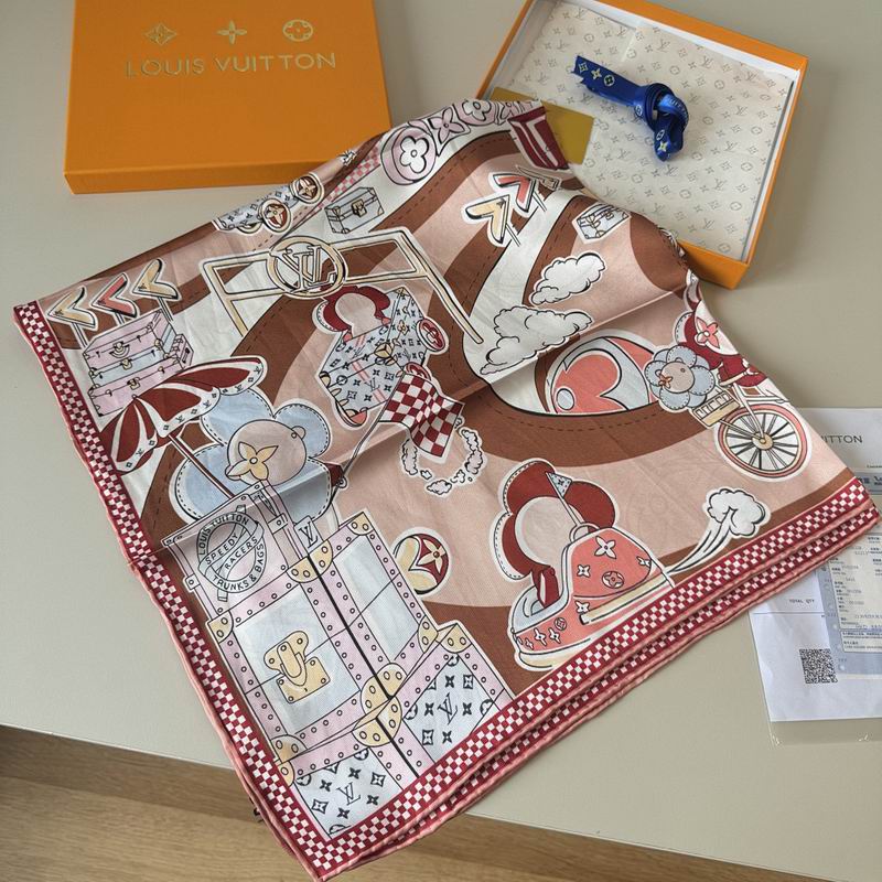 LV silk scarf hm (156)
