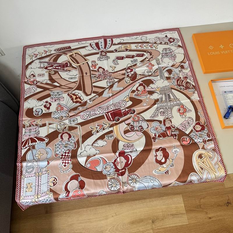 LV silk scarf hm (158)