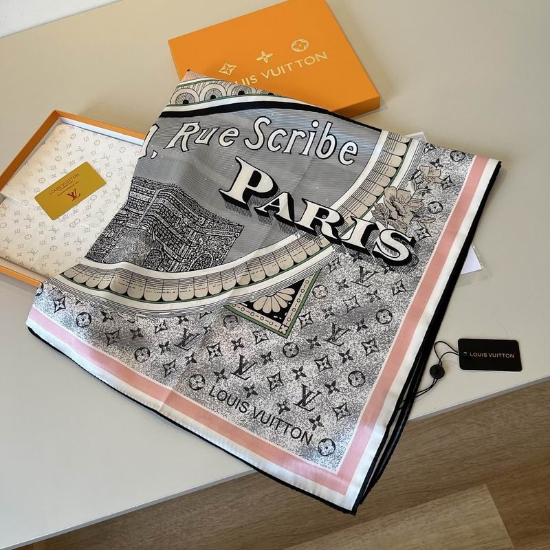 LV silk scarf hm (160)