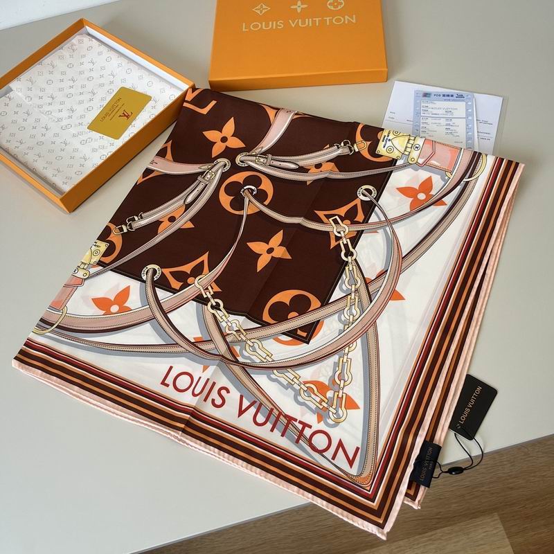 LV silk scarf hm (176)