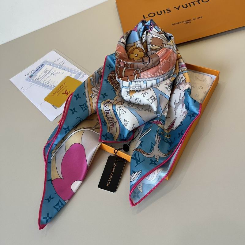 LV silk scarf hm (276)