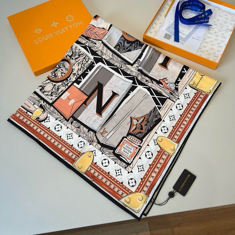 LV silk scarf hm (325)